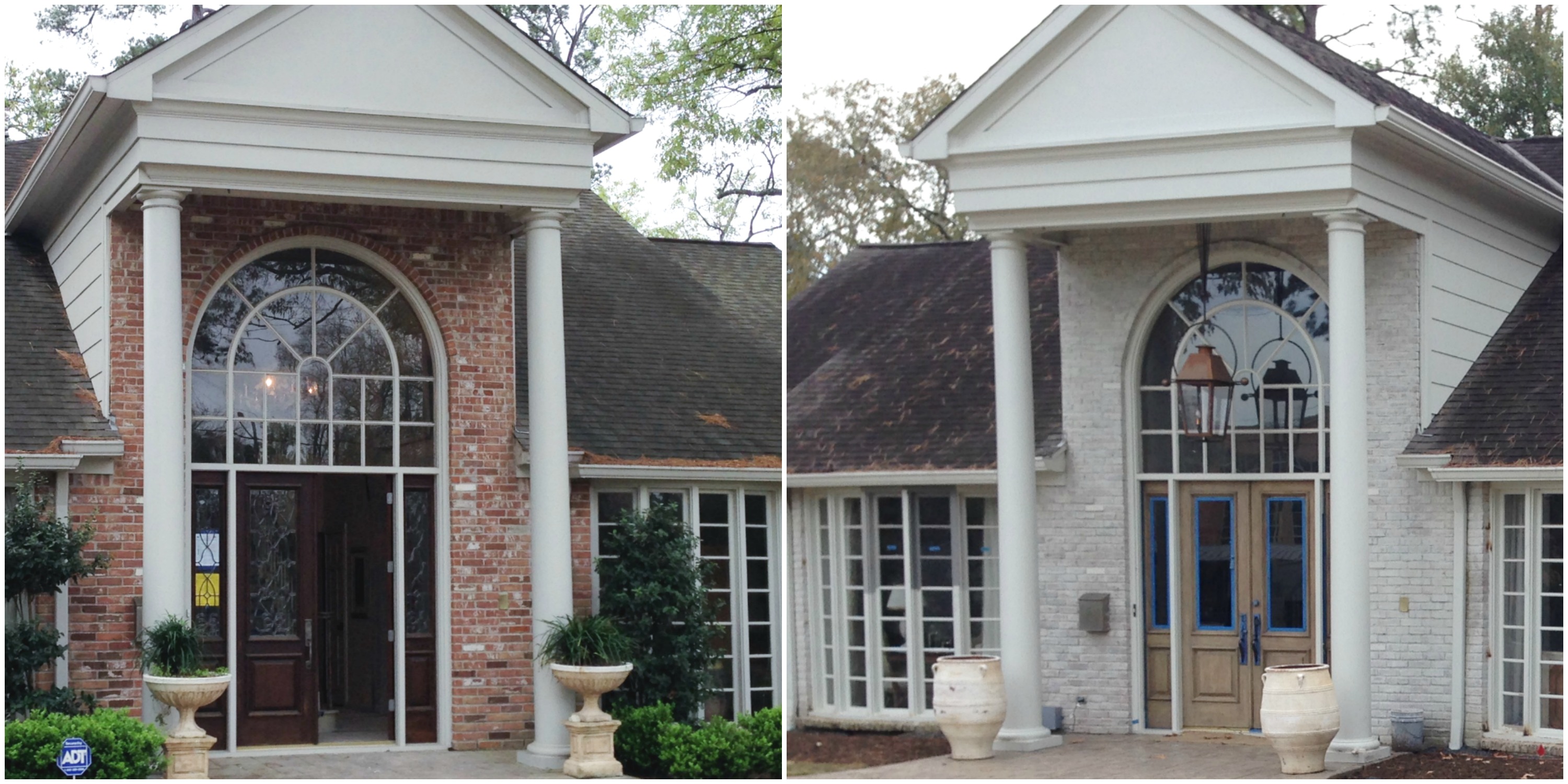 Limewash Before and After