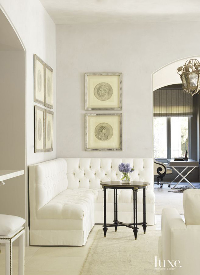 Segreto Secrets - Modern Meets French Country - White Banquette