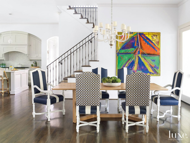 A Transitional Home - Breakfast Room