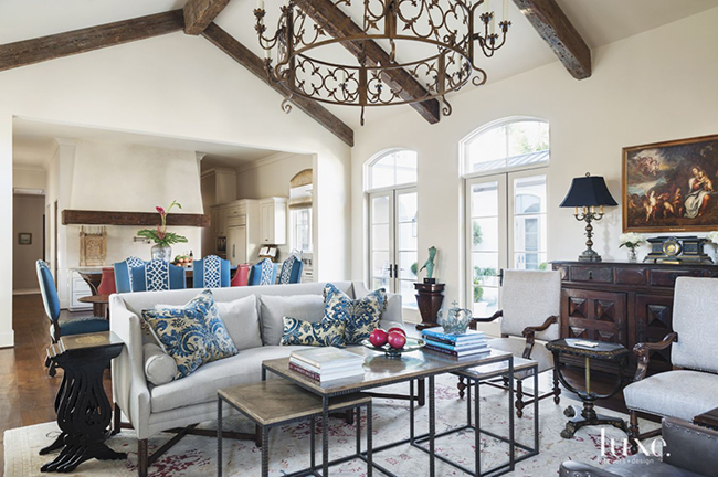 Segreto Secrets - Mediterranean Traditional Home Tour - Family Room