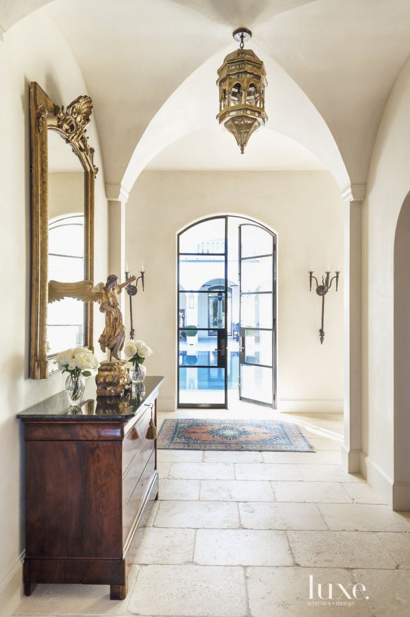Segreto Secrets - Mediterranean Traditional Home Tour - Hallway with Groin Vaults and Plaster