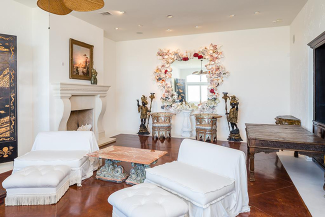 Segreto Secrets - Galveston Beach House - Italianate Ornate Style Shell Mirror