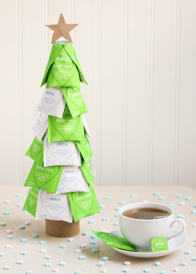 Segreto Secrets - Christmas Tree Crafts - Tea Themed Tree