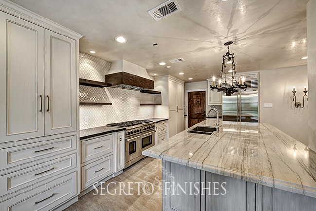 Segreto Secrets - Beautiful Transitional Kitchen with Textural Interest