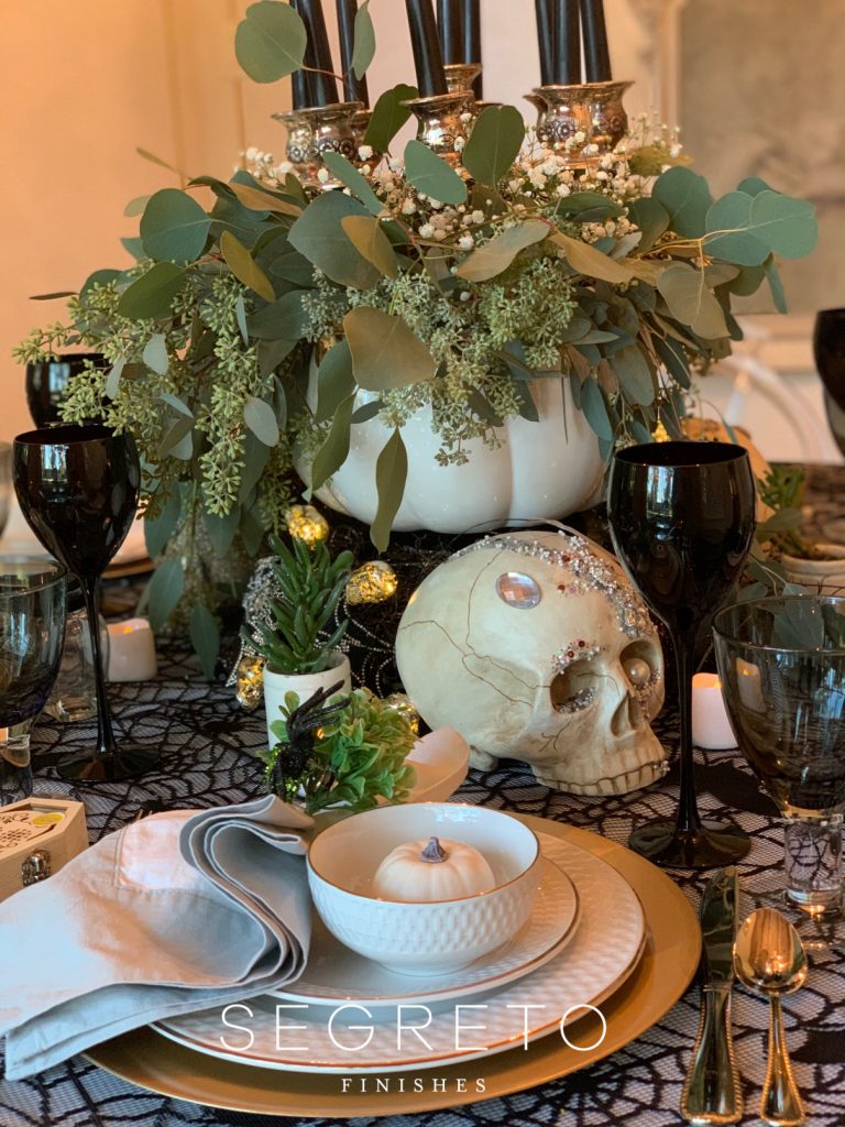 Halloween tablescape