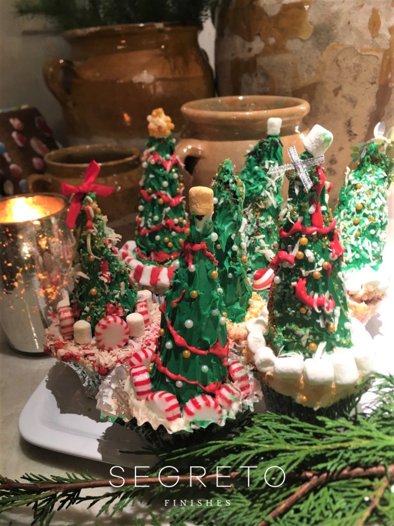 Cupcake Christmas Trees
