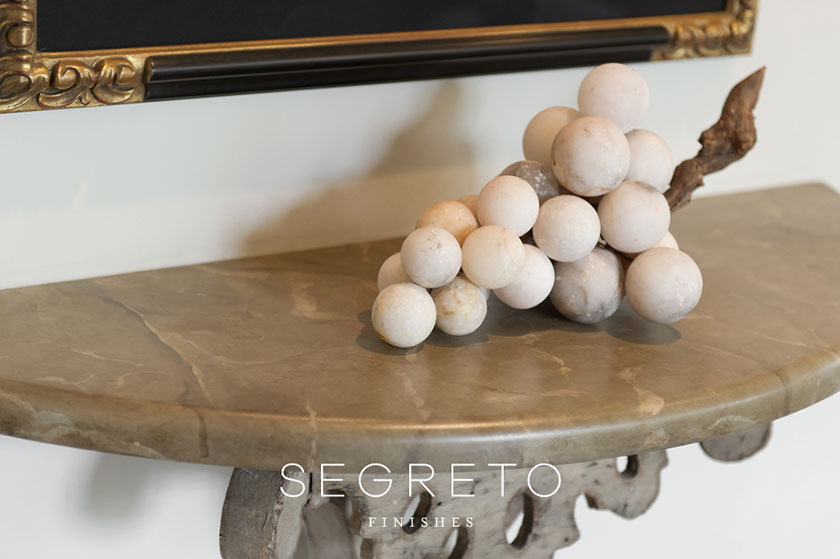 marbleized wooden tabletop