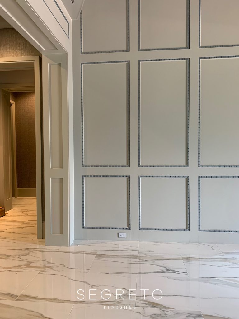 Ebelishing bead detail on paneling