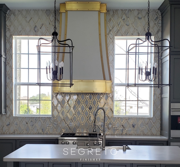 Kitchen with a glam feel