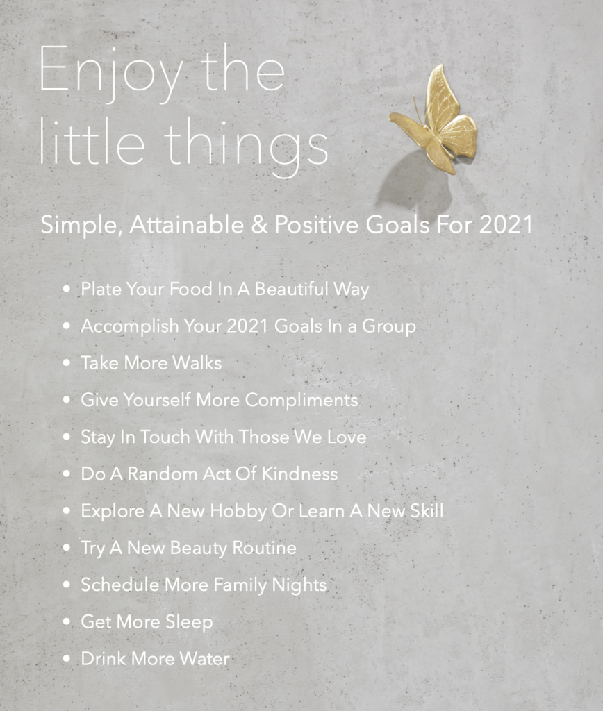 Enjoy the little things