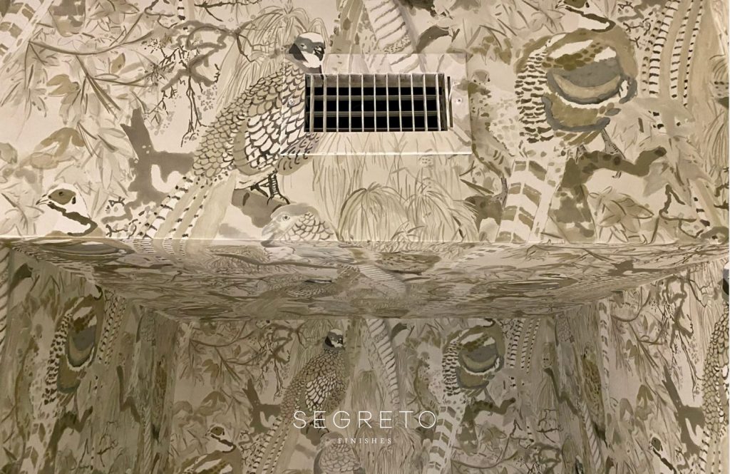 painted over vent to disguise with wallcovering