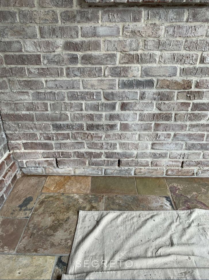 Concrete to look like brick