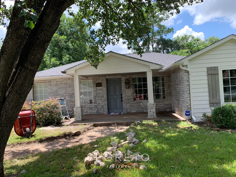 Exterior of home progress