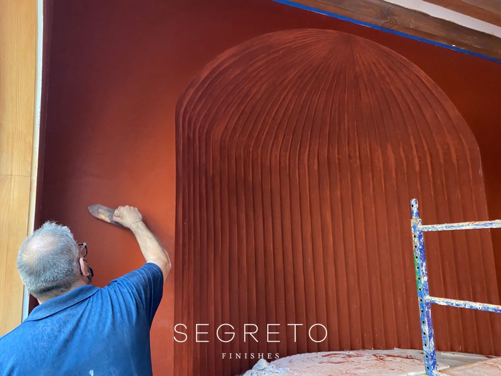 terracotta fluted plaster