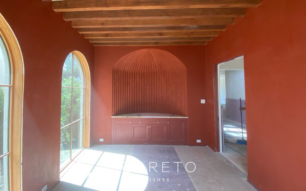 Terracotta fluted plaster