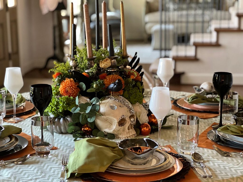 Halloween table setting