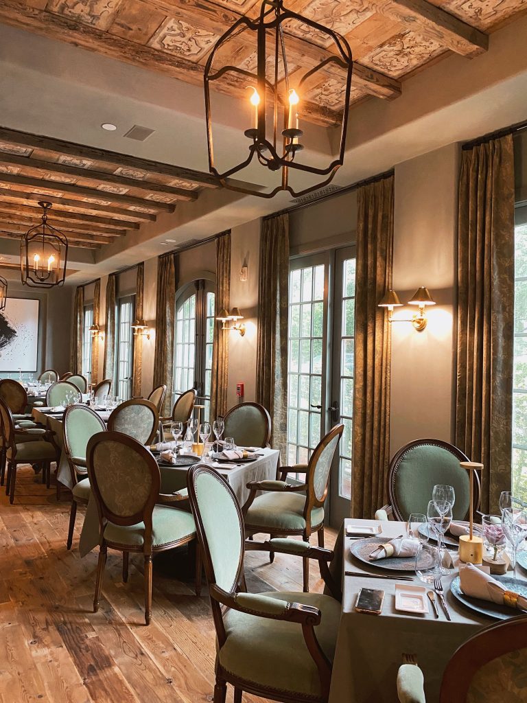 Upscale rustic restaurant