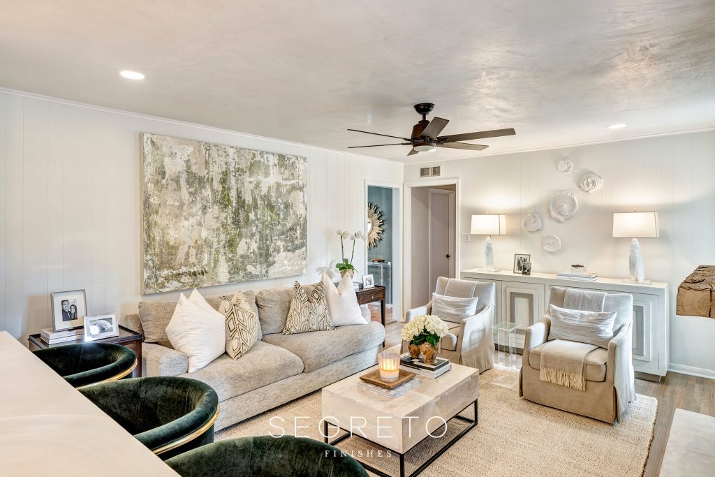 Remodeled living room