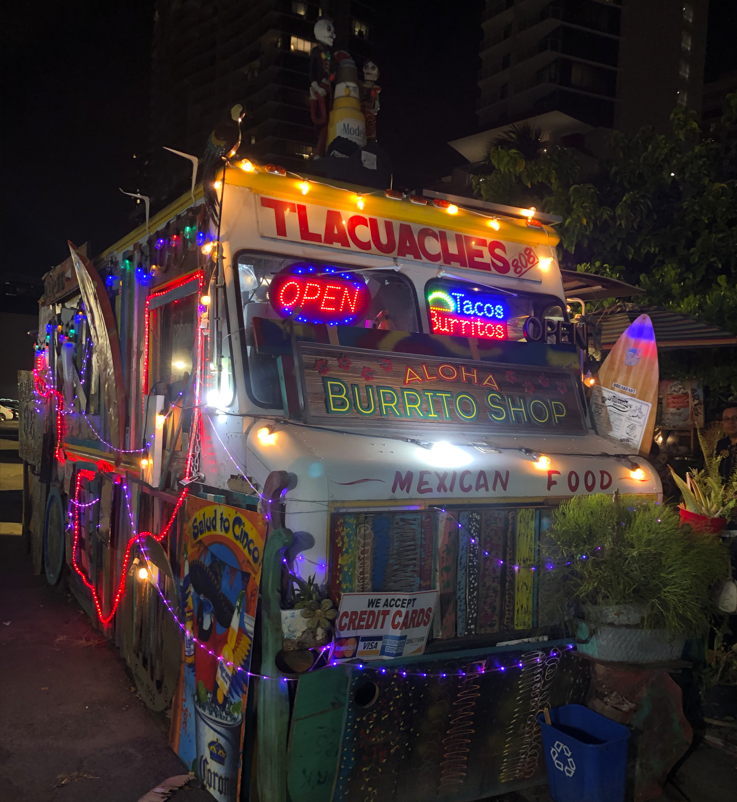 Burrito shop on the beach