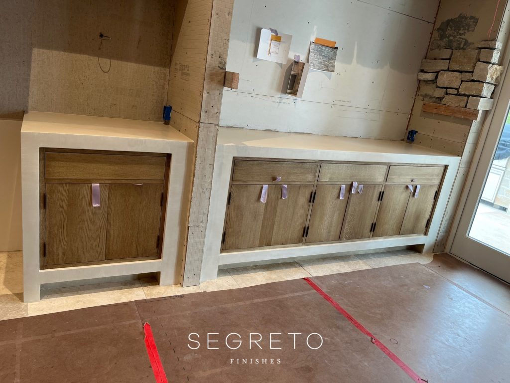 Kitchen in progress Segreto Finishes