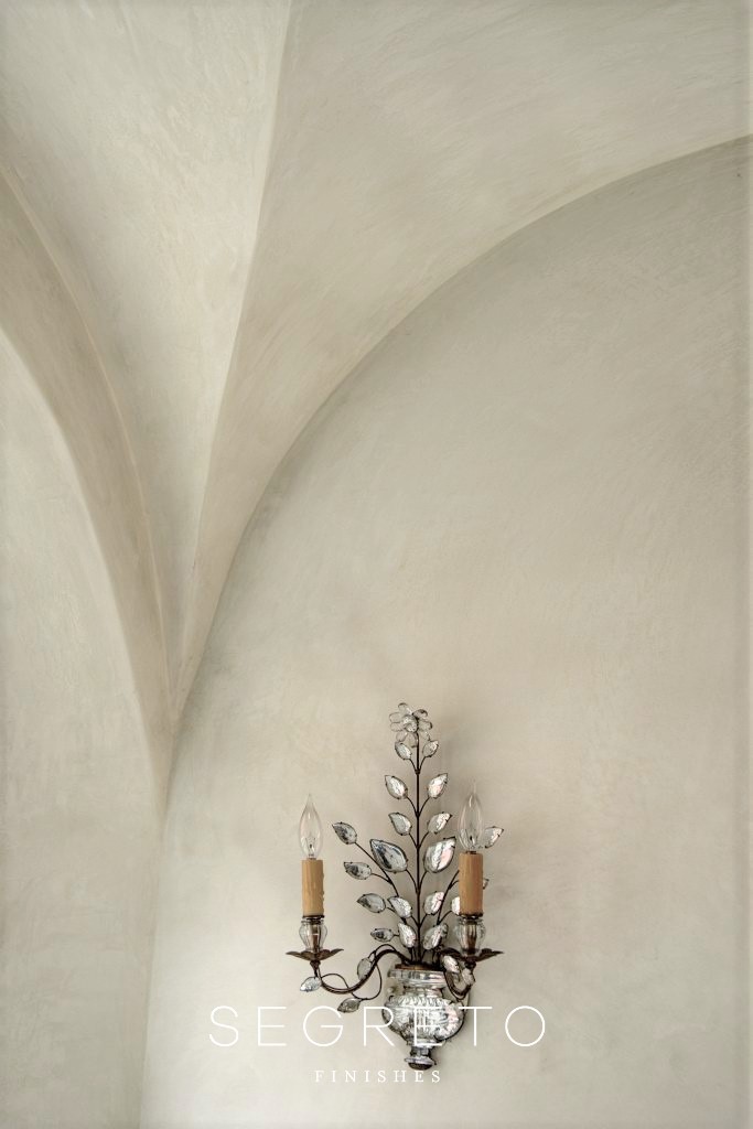 Groin vault plaster by Segreto Finishes