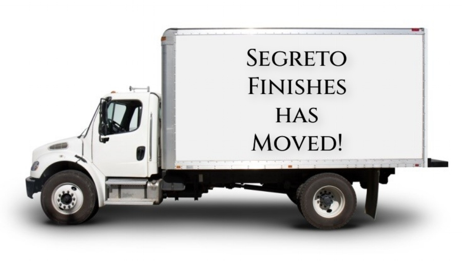 Segreto Finishes Has Moved!