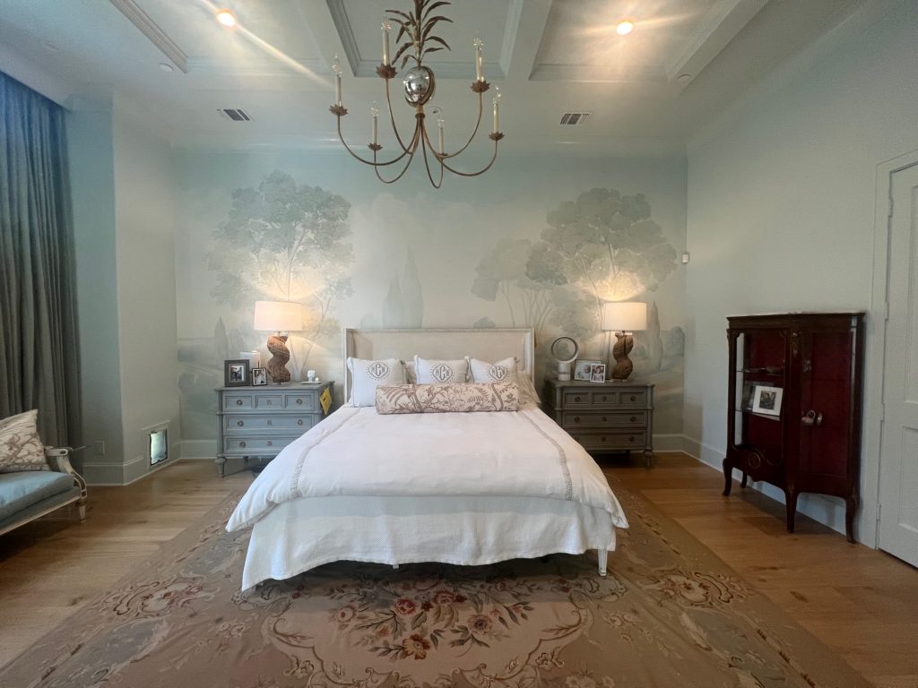 Mural on bedroom wall