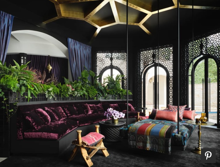 This is an interior Moroccan style