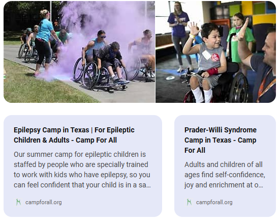 Camp For All Information